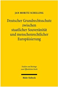 Book Cover for Deutscher Grundrechtsschutz Zwischen Staatlicher Souveranitat Und Menschenrechtlicher Europaisierung by Ino Augsberg
