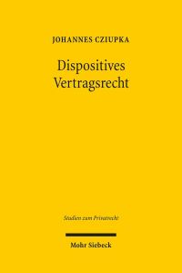 Book Cover for Dispositives Vertragsrecht by Timothy D Barnes