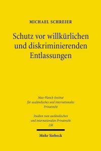 Book Cover for Schutz Vor Willkurlichen Und Diskriminierenden Entlassungen by Michael Schreier