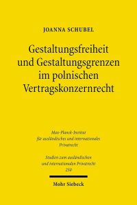 Book Cover for Gestaltungsfreiheit Und Gestaltungsgrenzen Im Polnischen Vertragskonzernrecht by Joanna Schubel