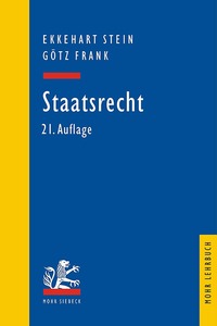 Book Cover for Staatsrecht by Ekkehart Stein, Gotz Frank