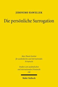 Book Cover for Die Personliche Surrogation by Jeronimo Hawellek