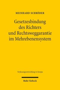 Book Cover for Gesetzesbindung Des Richters Und Rechtsweggarantie Im Mehrebenensystem by Meinhard Schroder