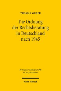 Book Cover for Die Ordnung Der Rechtsberatung in Deutschland Nach 1945 by Judy Froshaug, David Binns