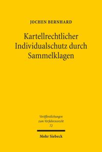 Book Cover for Kartellrechtlicher Individualschutz Durch Sammelklagen by Rodrigo J Morales