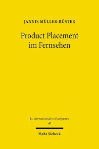 Book Cover for Product Placement Im Fernsehen by Jannis MullerRuster