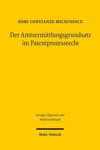 Book Cover for Der Amtsermittlungsgrundsatz Im Patentprozessrecht by Rodrigo J Morales