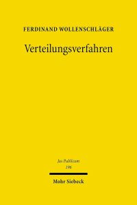 Book Cover for Verteilungsverfahren by Ferdinand Wollenschlager