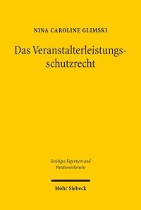 Book Cover for Das Veranstalterleistungsschutzrecht by Horst Dreier