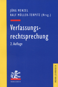Book Cover for Verfassungsrechtsprechung by Jörg Menzel, Ralf MüllerTerpitz, Thomas Ackermann