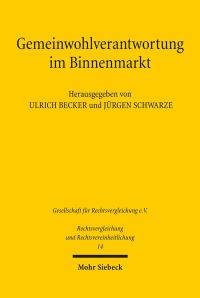 Book Cover for Gemeinwohlverantwortung Im Binnenmarkt by Jurgen Schwarze, Ulrich Becker