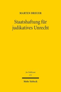 Book Cover for Staatshaftung Fur Judikatives Unrecht by Marten Breuer