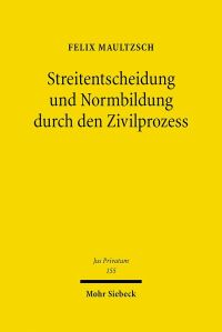 Book Cover for Streitentscheidung Und Normbildung Durch Den Zivilprozess by Felix Maultzsch