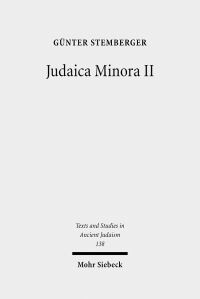 Book Cover for Judaica Minora by Gunter Stemberger