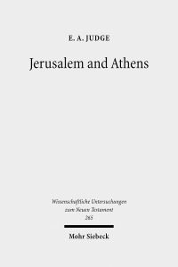 Book Cover for Jerusalem and Athens by E A Judge