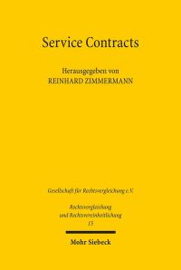 Book Cover for Service Contracts by Reinhard Zimmermann