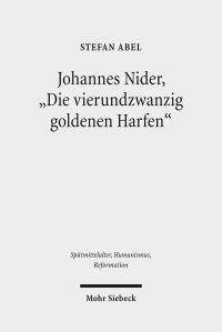 Book Cover for Johannes Nider 'Die Vierundzwanzig Goldenen Harfen' by Horst Dreier