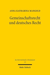 Book Cover for Gemeinschaftsrecht Und Deutsches Recht by Anna K Mangold