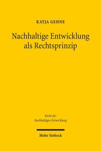 Book Cover for Nachhaltige Entwicklung Als Rechtsprinzip by Horst Dreier