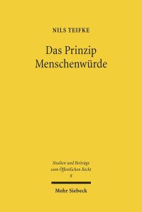 Book Cover for Das Prinzip Menschenwurde by Horst Dreier