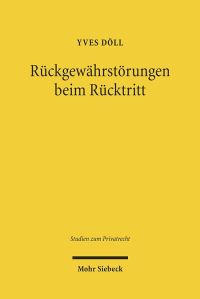 Book Cover for Ruckgewahrstorungen Beim Rucktritt by Yves Doll