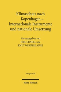 Book Cover for Klimaschutz Nach Kopenhagen - Internationale Instrumente Und Nationale Umsetzung by Knut W Lange, Jorg Gundel