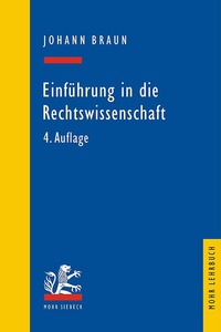 Book Cover for Einfuhrung in Die Rechtswissenschaft by Johann Braun
