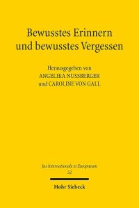 Book Cover for Bewusstes Erinnern Und Bewusstes Vergessen by Angelika Nussberger, Caroline von Gall
