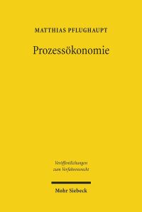 Book Cover for Prozessokonomie by Kai von Lewinski