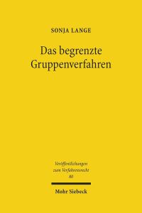 Book Cover for Das Begrenzte Gruppenverfahren by Kai von Lewinski