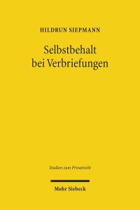 Book Cover for Selbstbehalt Bei Verbriefungen by Kai von Lewinski