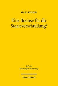 Book Cover for Eine Bremse Fur Die Staatsverschuldung? by Eduard Iricinschi, Holger M Zellentin