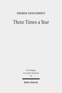 Book Cover for Three Times a Year by Shimon Gesundheit