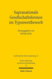 Book Cover for Supranationale Gesellschaftsformen Im Typenwettbewerb by Peter Jung