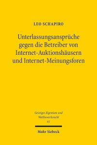 Book Cover for Unterlassungsanspruche Gegen Die Betreiber Von Internet-Auktionshausern Und Internet-Meinungsforen by Adam Becker, Annette Yoshiko Reed
