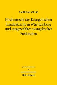 Book Cover for Kirchenrecht Der Evangelischen Landeskirche in Wurttemberg Und Ausgewahlter Evangelischer Freikirchen by Charlotte Köckert