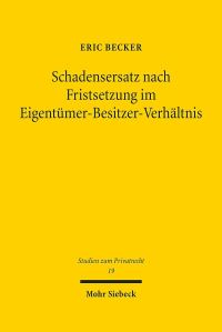 Book Cover for Schadensersatz Nach Fristsetzung Im Eigentumer-Besitzer-Verhaltnis by Charlotte Köckert