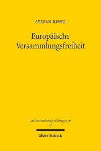 Book Cover for Europaische Versammlungsfreiheit by Charlotte Köckert