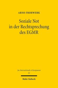 Book Cover for Soziale Not in Der Rechtsprechung Des EGMR by Arno Frohwerk