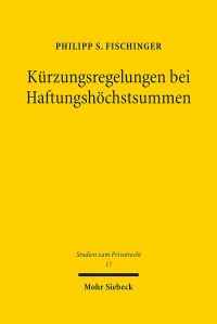 Book Cover for Kurzungsregelungen Bei Haftungshochstsummen by Philipp S Fischinger