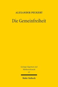 Book Cover for Die Gemeinfreiheit by Charlotte Köckert
