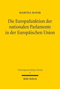 Book Cover for Die Europafunktion Der Nationalen Parlamente in Der Europaischen Union by Charlotte Köckert