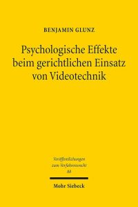 Book Cover for Psychologische Effekte Beim Gerichtlichen Einsatz Von Videotechnik by Charlotte Köckert