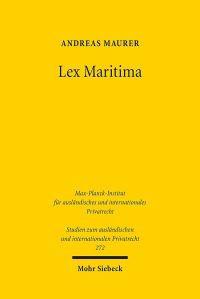 Book Cover for Lex Maritima by Andreas Maurer