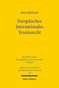 Book Cover for Europaisches Internationales Vereinsrecht by Max Wesiack