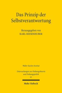 Book Cover for Das Prinzip Der Selbstverantwortung by Karl Riesenhuber
