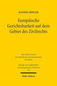 Book Cover for Europaische Gerichtsbarkeit Auf Dem Gebiet Des Zivilrechts by Hannes Rosler