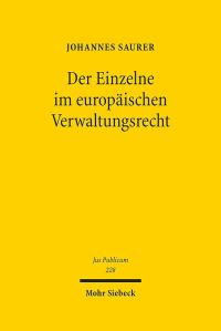 Book Cover for Der Einzelne Im Europaischen Verwaltungsrecht by Richard Ounsworth