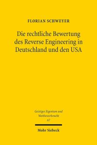 Book Cover for Die Rechtliche Bewertung Des Reverse Engineering in Deutschland Und Den USA by Jonathan Huddleston