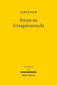 Book Cover for Person Im Ertragsteuerrecht by Jonathan Huddleston